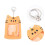 Cute Badge Holder PVC Gelb 1 4