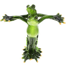Frog Figurine Statue Froskskulptur Aus Harz