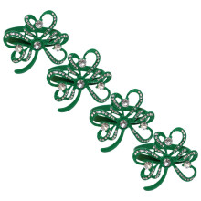 4St. Shamrock Serviettenhalter Für St. Patrick's Day Tischdeko