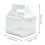 5Stk Transparente Kuchenboxen Mit Griff Für Backwaren 11