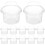 100Stk Dessertbecher Mit Deckeln Puddingbecher Kunststoff Suppe Sundae 4
