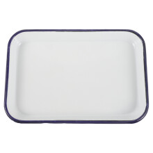 Enamel Backblech – Weißes Keramik Kekstablett, Antihaft,
