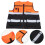 Durable Outdoor Reflective Vest with Stripes for Road Workers 2