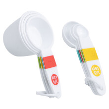 Plastik Messbecher Und Messlöffel 1 Set 6,3x3,2x3 Zoll