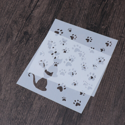 pochoirs chat griffes 3 pièces pour scrapbooking DIY 2