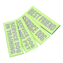 4Stk Service Dog Reflektierende Hundepatches Hundezubehör