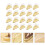50Stk Kuchenboxen Transparente Mousse Verpackungsbox Gold 5