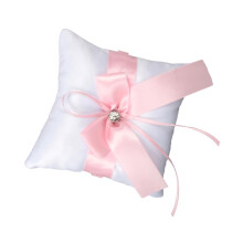 Flower Pillow Wedding Ring Pillow Bridal Lace Pearl Ring Cushion Soft Touch Wedding Supplies