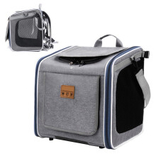 Dog Bike Carrier Portable Foldable Pet Carrier Booster Backpack For Outdoor Safety Travel And Cycling Cats