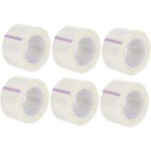 6 Rollen medizinisches Klebeband, Klebeband für empfindliche Haut, transparentes Klebeband, mikroporöses Klebeband