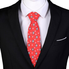 Festive Christmas Tie Fashion Jacquard Necktie for-PT2303