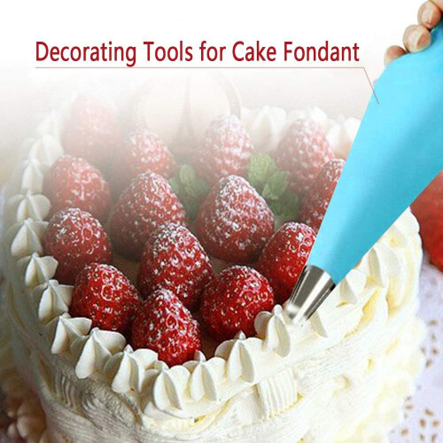 Cake Decorating Kit For Open Star Tip Designs, Stainless Steel Construction Reusable Decorating Tips, Consistent Performance In Test Kitchen (11-Piece 2