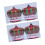 4Pcs Christmas Tree Decorations Crown Shape-Red and green 1