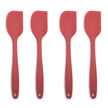 Ensemble de spatules en silicone à poignée ergonomique et souple, lames flexibles pour la cuisine et la pâtisserie, résistantes à la chaleur