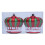 4Pcs Christmas Tree Decorations Crown Shape-Red and green 5