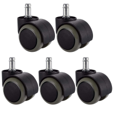 Bureaustoelwielen, 5-pack, compatibel met IKEA-stoel (10 mm x 22 mm) Heavy Duty