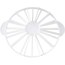 Durable White Food Grade Plastic, 27.0 Cm Round Cake Slicer, Slices Into 10 Or 12 Equal Portions, Dishwasher Safe, For Professional And Amateur Bakers