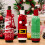 Christmas Wine Bottle Sleeve Table Setting Festive-Elk model 7