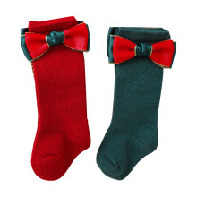 2 Pair Christmas Socks with-2 pairs bow ties 3 to 5Years