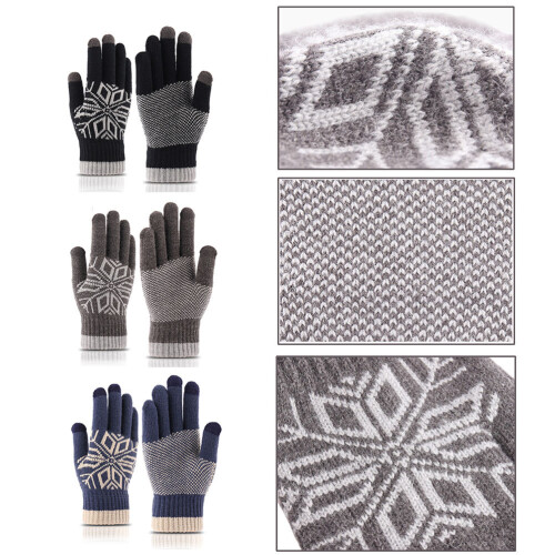 Jacquard Verdickte Touchscreen- Warm Winddicht 1