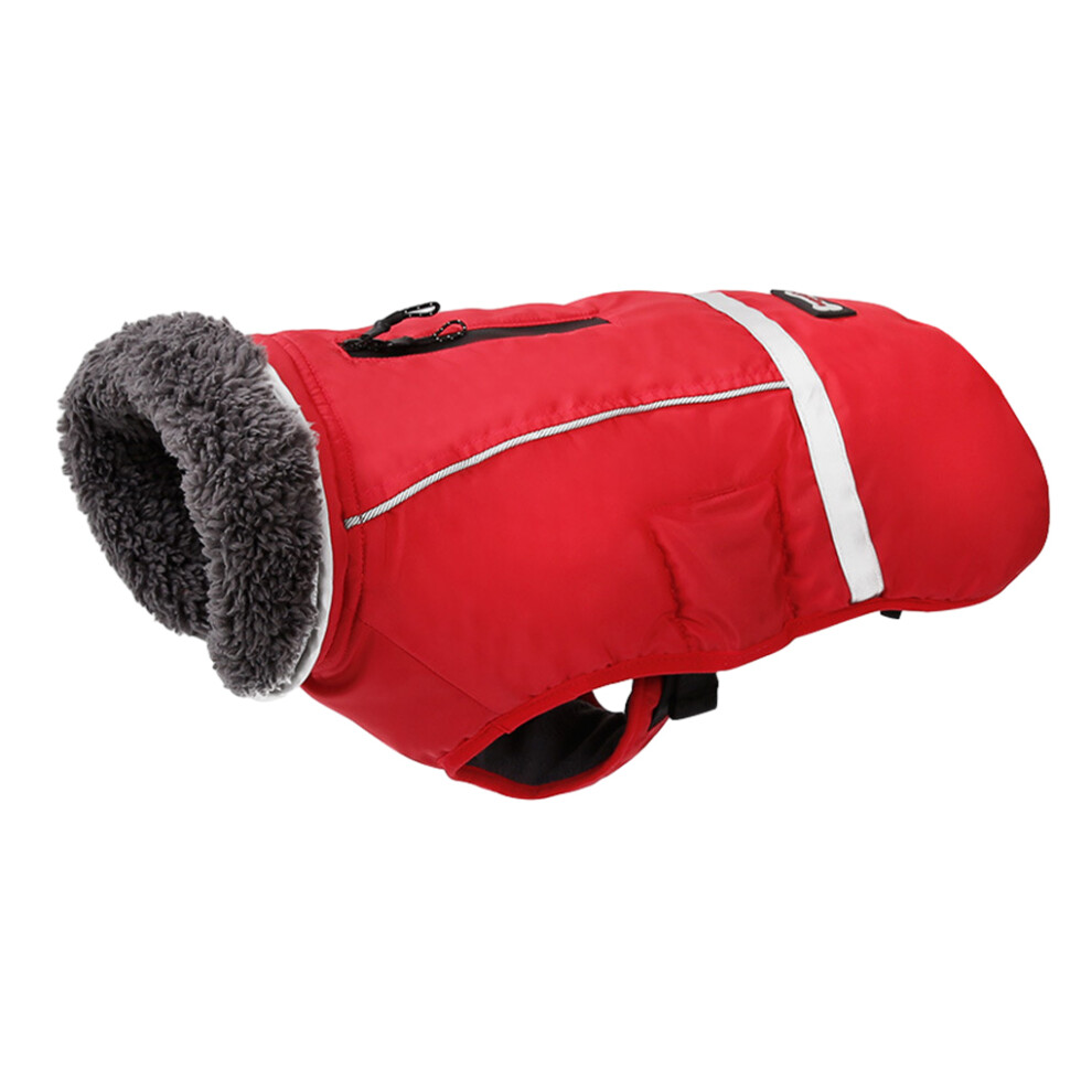 (red, L) Comfortable And Warm Dog Winter Clothes Waterproof Coating Stylish-image-OPC-PN6RZ9Z-NEW