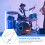 clé de pour percussion, outil d'accordage batterie (argenté) 9