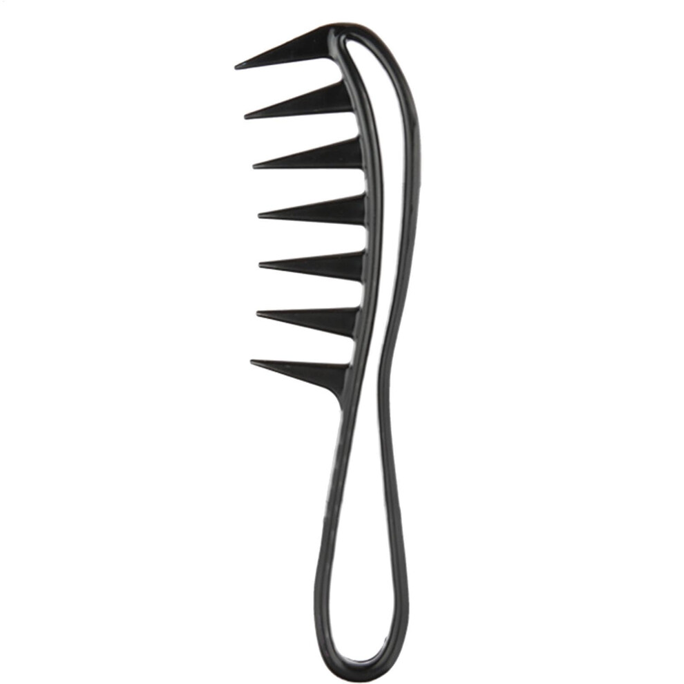 Wide Tooth Comb For Curling, Professional Curling Hair Styling Tool, Curl Comb, Long Hair Styling Accessory, Black