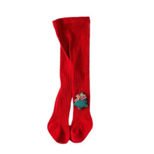 Baby Girls Tights Cable Knit Leggings-christmas tree L