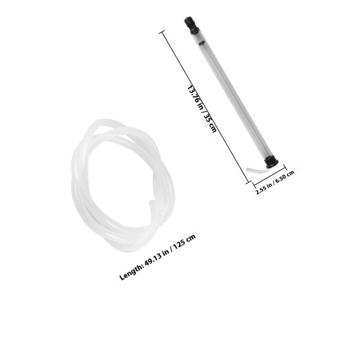 1 Set Auto Siphon Reusable Clear Hose For Wine Transfer 1