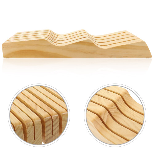 1 Soporte Para Cuchillos Cajón De Madera (Caqui) 1