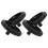 4Pcs Black Rubber Garbage Can Dolly Wheels Easy Install Quiet Durable 1