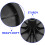 4Pcs Black Rubber Garbage Can Dolly Wheels Easy Install Quiet Durable 6
