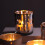 Silver Scented Candle Container Handmade Candle Glass Empty Jar 4
