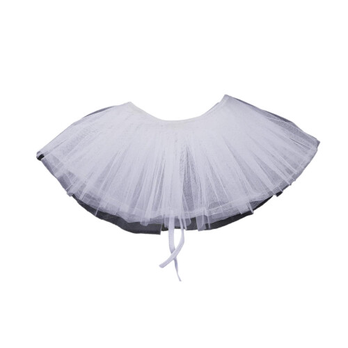 Victorian Collar Ruffled Tulle Renaissance Sheer Lapel-White