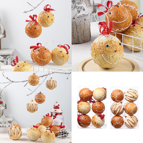 Multipurpose Colorful Christmas Celebration 6pcs-light brown 2