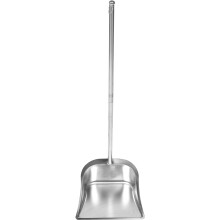 Household Cleaning Stand-Up Dustpan Stainless Steel Long Handle
