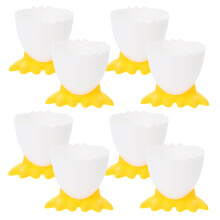 8Pcs Cartoon Egg Cups Holders For Boiled Eggs Breakfast