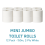 Mini Jumbo Toilet Rolls 12 Pack 150m White Paper 3