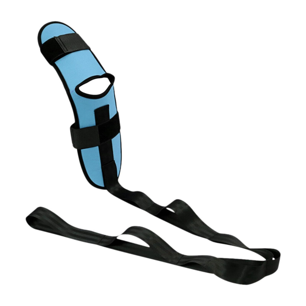Belt With Loops For Feet And Calves Adjustable Foot And Calf Flexibility Training Belt Blue Calf Stretching Equipment