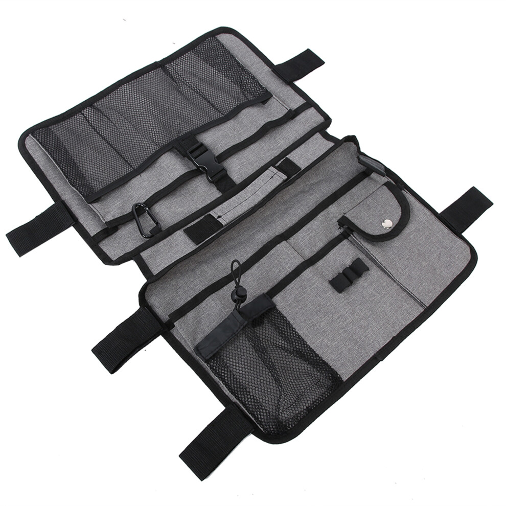 Double Sided Waterproof Walker Bag Gray 57.5x41.6cm for Wheelchairs & Scooters