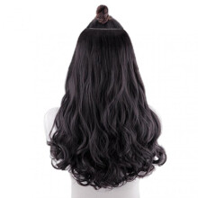 (50cm, Natural Black) One Piece Long Curly Wig Natural Wavy Hair Extensions Personalized Hair Accessories for