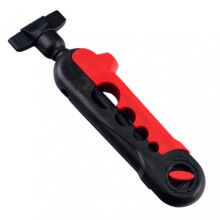 (Black And Red) Fishing Reel Winding Tool with Reusable Line Fixing Clip - Lightweight, Multifunctional for Outdoor Fishing and Sea Rod Casting