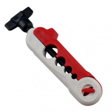 (Red White) Fishing Reel Winding Tool with Reusable Line Fixing Clip - Lightweight, Multifunctional for Outdoor Fishing and Sea Rod Casting