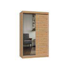 Szafa Iga 120 DĄB ARTISAN Do Pokoju Salonu Szafa Z Lustrem
