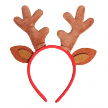(Big Brown Antler) Xmas Headband Kids Girls Headbands For Christmas Party Festive Holiday Hair Accessories For Women