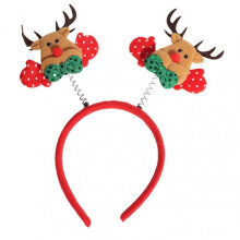 (Double Elk Model) Xmas Headband Kids Girls Headbands For Christmas Party Festive Holiday Hair Accessories For Women