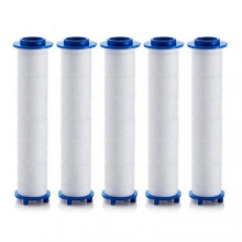 (5 Pieces) 5pcs Turbos Shower Head Filter Hydro-Jet Shower Head Filter Replacement PP-Cotton Filter for Hard Water