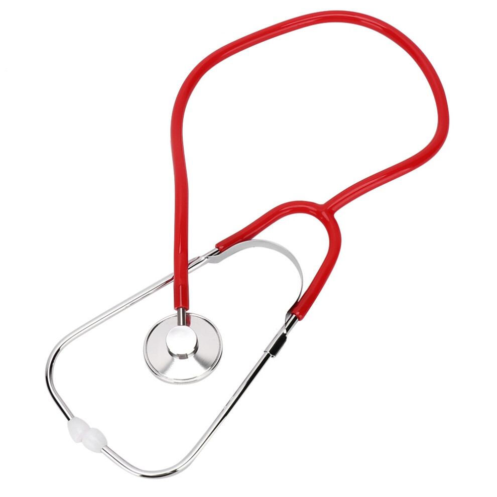 Red Professional Single Head Aluminium Alloy Heart Lung Stethoscope