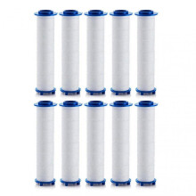 (10 Pieces) 5pcs Turbos Shower Head Filter Hydro-Jet Shower Head Filter Replacement PP-Cotton Filter for Hard Water