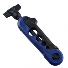 (Black And Blue) Fishing Reel Winding Tool with Reusable Line Fixing Clip - Lightweight, Multifunctional for Outdoor Fishing and Sea Rod Casting